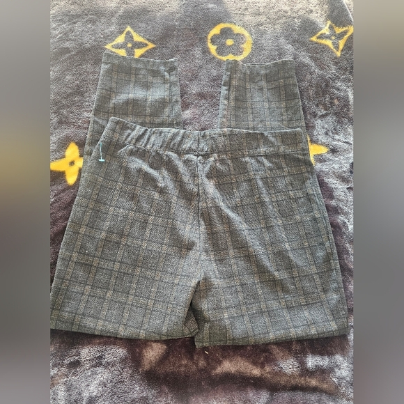 Max Studio XL Gray Plaid Stretch Pull-On Pants Office Career Trousers - Picture 6 of 8